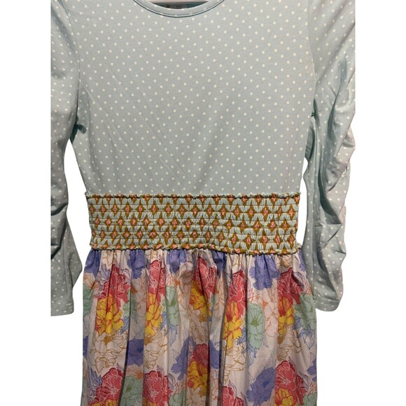 Matilda Jane Girls' Sitting Pretty Dress  Polka Dot Floral Size 12 EUC - Picture 4 of 12